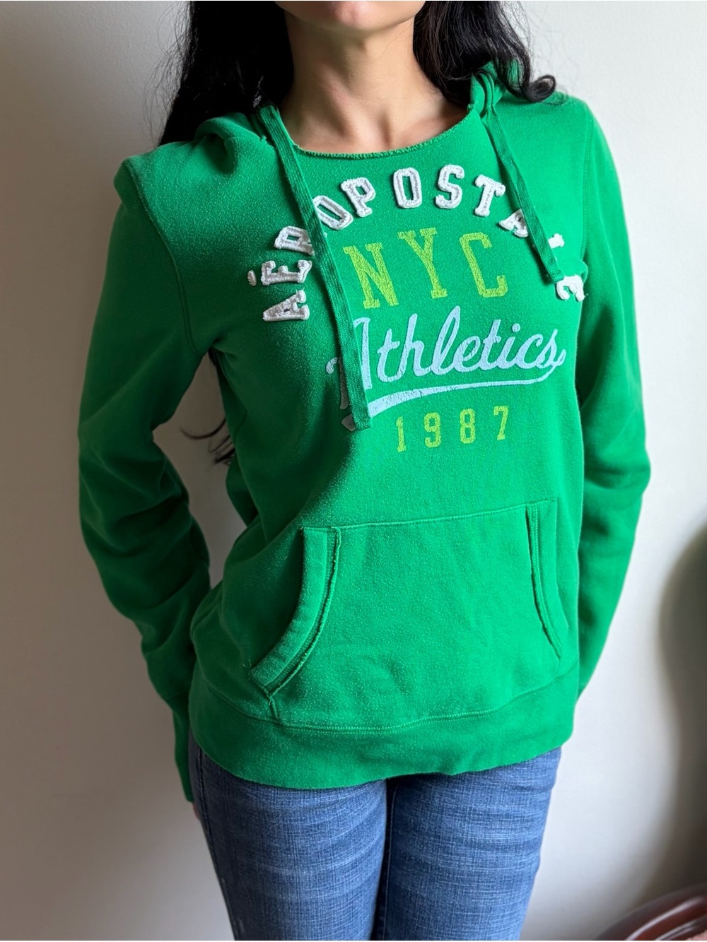 Aeropostale Spell Out Hoodie Sweatshirt